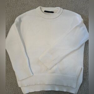 Jenni Kayne white crew neck sweater size S